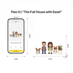 'The Full House' | Personalized 3D Brick Figure & Photo Display