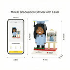 Graduation Edition | Personalized 3D Brick Figure with Photo Easel