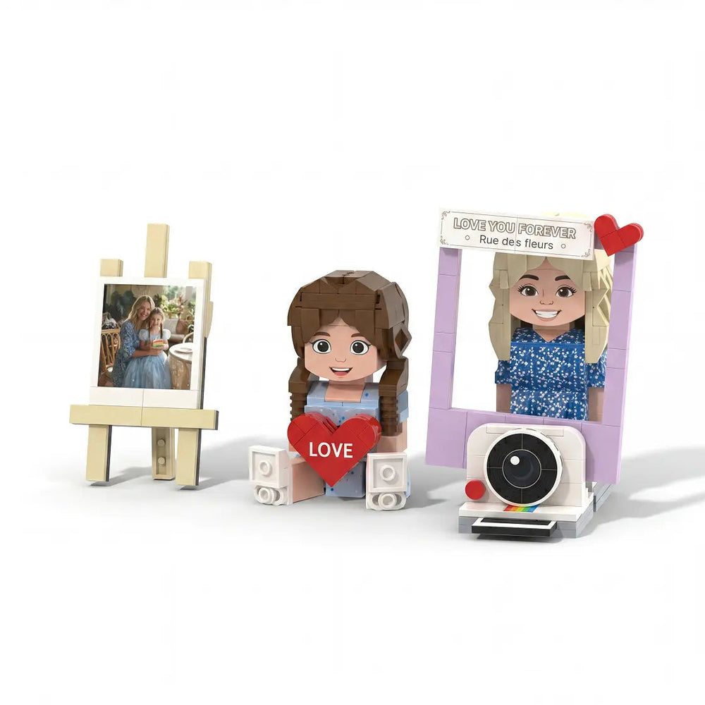 Snapshots of Love | Personalized 3D Brick Duo & Photo Display