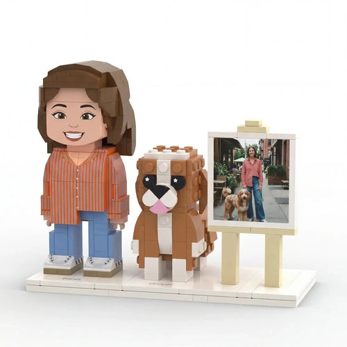 'Me & My Bestie' | Custom 3D Brick Figure & Instant Photo Set