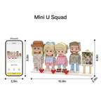 Squad | Personalized Family Gift & Custom 4-Person 3D Brick Figure