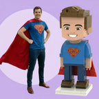 Super Dad | Personalized Father's Day 3D Brick Figure Custom Photo Gift